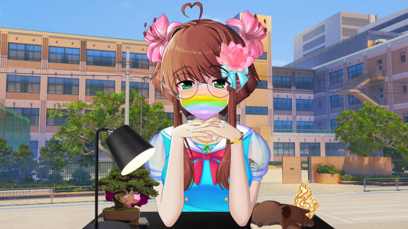 my monna in a short sleeve magical girl inspired outfit